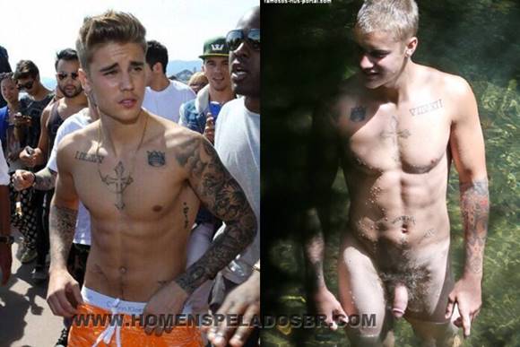 Fotos de Justin Bieber nu mostrando o pênis
