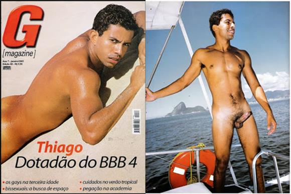 Fotos do ex-BBB4 Thiago Lira nu na G Magazine